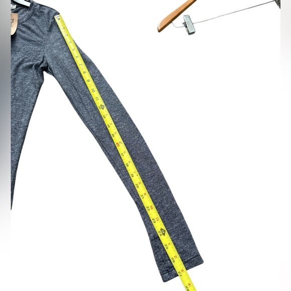 Michael Stars O/S  Grey Brooklyn jersey long sleeve shirt One Size - Picture 6 of 9